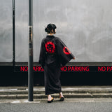 Black Long Kimono