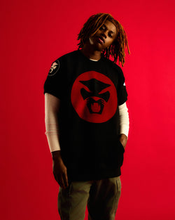 Holographic Short Sleeve Crewneck (Black)